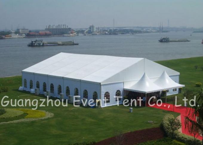 Groot van de het Huwelijkspartij van het Aluminiumkader de Tent Wit pvc met Ventilatievenster