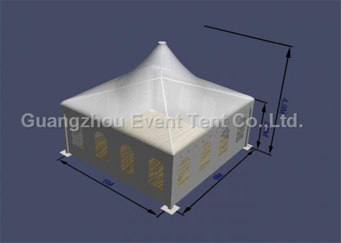 van het de manierpaviljoen van 2016 de tent van de de pagodepartij voor huwelijksgebeurtenis met decoratievoering