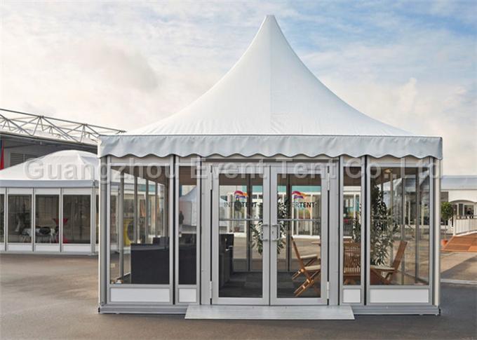 Gebeurtenis geprefabriceerd hotel die de speciale tent van de glaspagode voor tentoonstelling bouwen