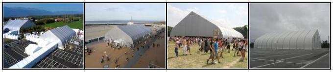 De aangepaste 10x30m Waterdichte Witte en Rode Grote Tenten van de Aluminium Openluchtgebeurtenis