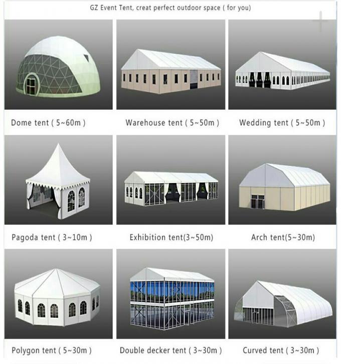 Aangepaste Gebeurtenis/van de Tentoonstellings Grote Openluchttent 20x50 Tent met ABS Harde Muren