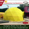Dubbel - met een laag bedekte pvc-Luxe het Kamperen Tent, kleine gele geodetische koepeltent voor woonkamer leverancier