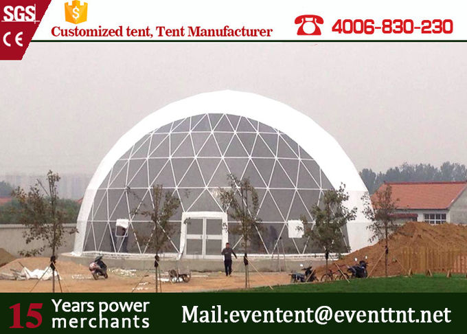 25meters Tent van de het dak Grote Koepel van diameter de witte pvc voor 1000 mensen