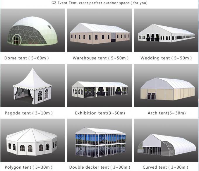 Het aluminium prefabriceerde de Draagbare Tent van de Huwelijkspartij/Openluchtpakhuistent