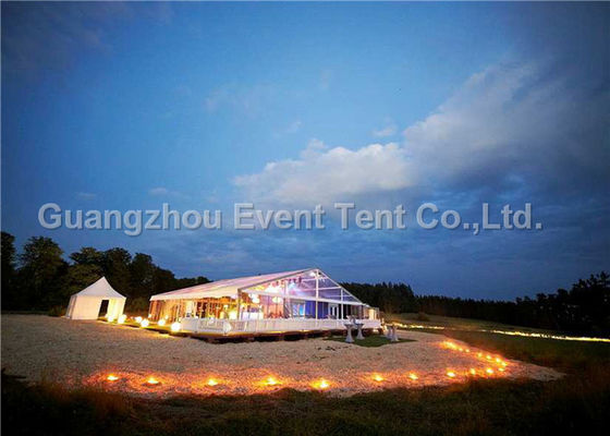 China De openluchtstof van de Tent Dubbele pvc van de Tentoonstellings Duidelijke Spanwijdte met Glasdeur 3.95M Eave Hoogte leverancier