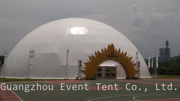 35m de hete gegalvaniseerde tent van de het dak grote koepel van pvc van het staalkader voor gebeurtenispartij 1000 mensencapaciteit