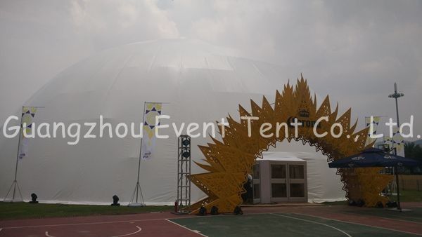 35m de hete gegalvaniseerde tent van de het dak grote koepel van pvc van het staalkader voor gebeurtenispartij 1000 mensencapaciteit